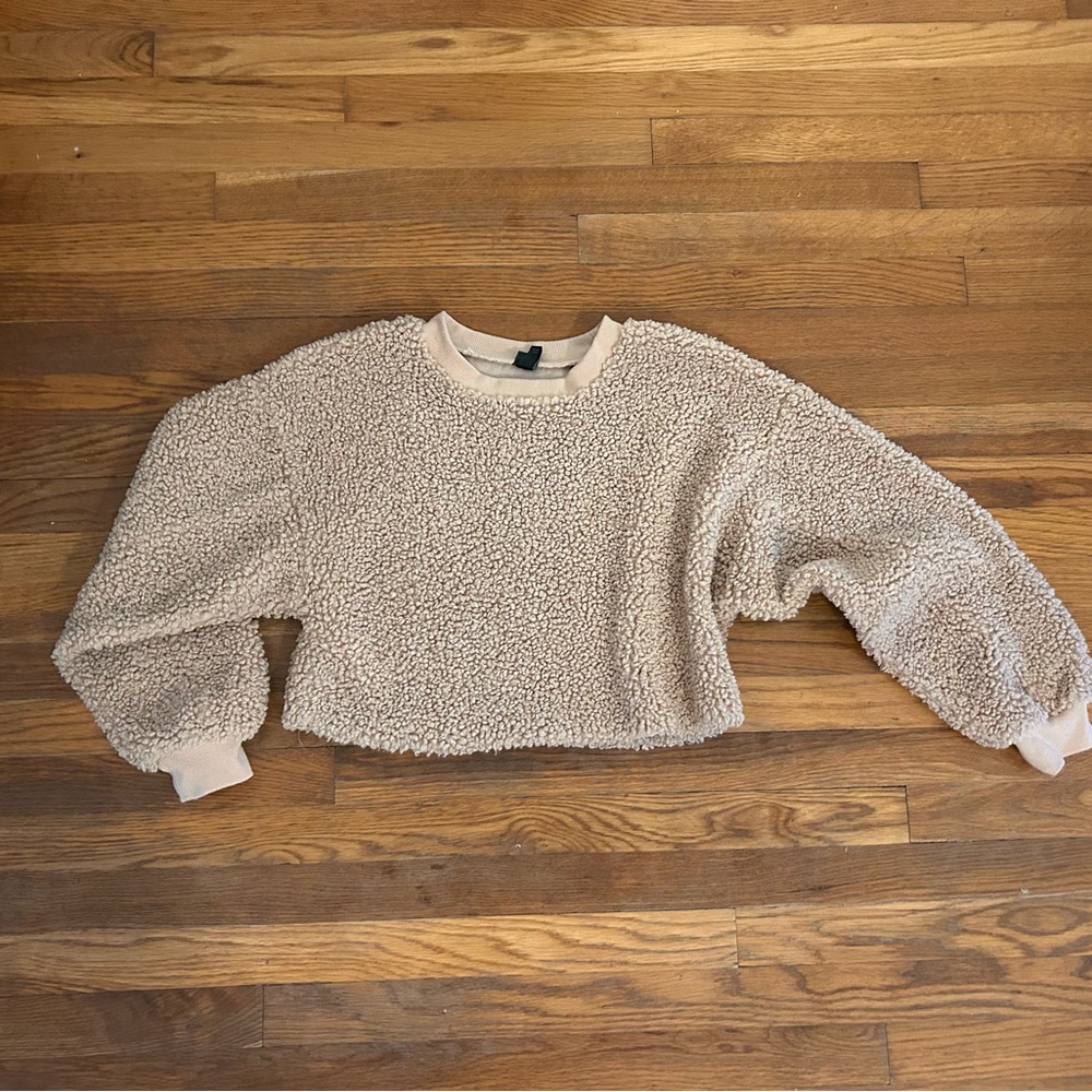 Wild Fable Cream Sherpa Pullover